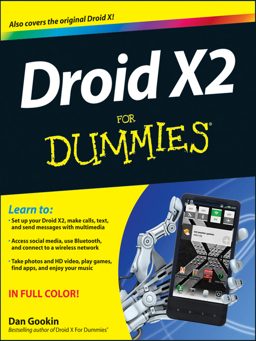 Title details for Droid X2 For Dummies by Dan Gookin - Available